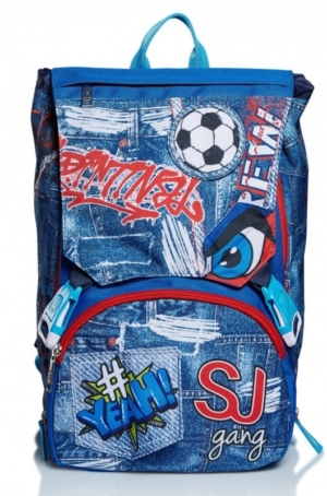 SCHOOLPACK BOY FACCE NEW DA SJ GANG ZAINO + ASTUCCIO OVALE
