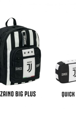 SCHOOLPACK - JUVE - ZAINO BIG PLUS + QUICK CASE
