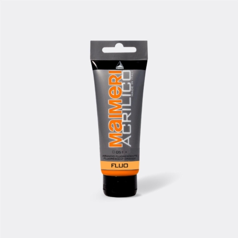 ACRILICO TUBETTO 75 ML 051 ARANCIO FLUORESCENTE