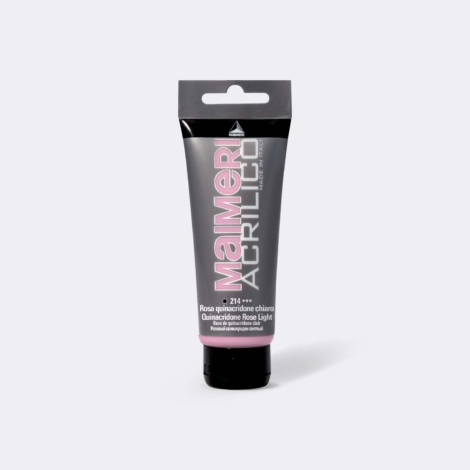 ACRILICO TUBETTO 75ML 214 ROSA QUINACRIDONE CHIARO
