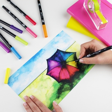 TOMBOW ABT DUAL BRUSH PENS ARANCIONE - 933