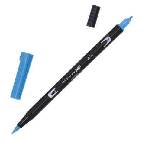 TOMBOW ABT DUAL BRUSH PENS CYAN - 476