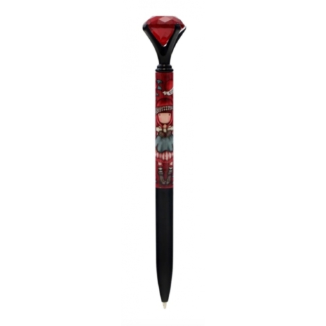 PENNA GORJUSS SANTORO ROSSA CON DIAMANTE SOPRA