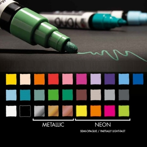 MARABU YONO MARKER VERNICE ACRILICA 0,5 - 5MM MAGENTA PUNTA SCALPELLO