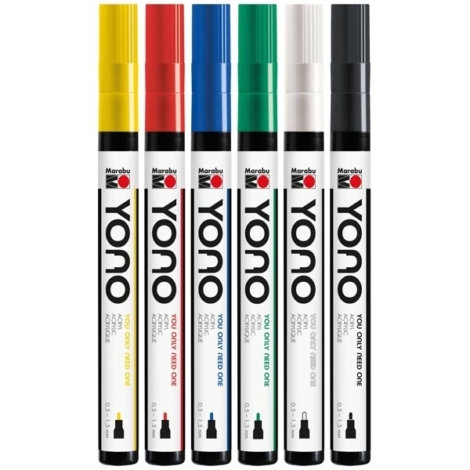 MARABU YONO MARKER VERNICE ACRILICA 0,5 - 1,5MM VERDE CHIARO