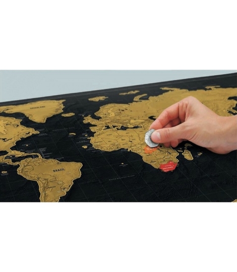 SCRATCH WORLD MAP - ITALIA - 82X59