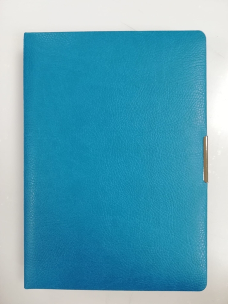 AGENDA GIORNALIERA 2025 ANYTIME 15X21 SIMILPELLE AZZURRO CON PENNA - 7140AN31