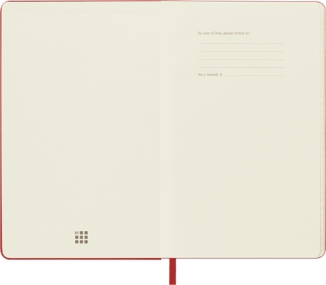 MOLESKINE AGENDA ROSSO SCARLATTO CLASSIC 2022 GIORNALIERA LARGE 13X21 MORBIDA