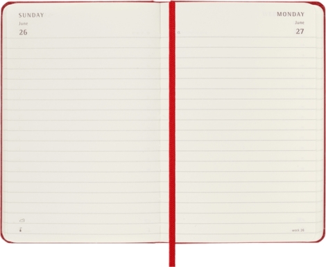 MOLESKINE AGENDA ROSSO SCARLATTO CLASSIC 2022 GIORNALIERA LARGE 13X21 MORBIDA