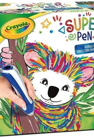 CRAYOLA SUPER PEN KOALA - SCOGLIE PASTELLI A CERA CREA DISEGNI A RILIEVO