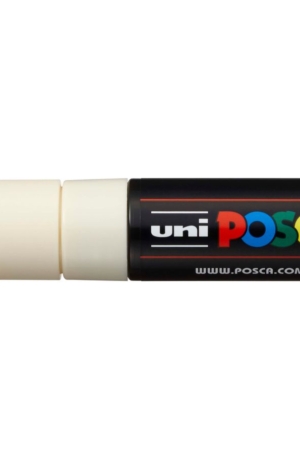UNI POSCA  PC 8K PUNTA A SCALPELLO 8MM AVORIO