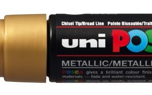 UNI POSCA  PC 8K PUNTA A SCALPELLO 8MM METALLIC ORO