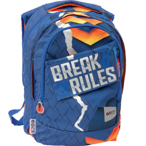 ZAINO SCUOLA ESTENSIBILE 3 SCOMPARTI ROUND DRAGON GOPOP