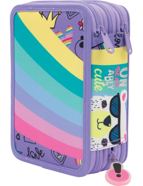 ASTUCCIO 3 ZIP CON CORREDO LOVE GOPOP