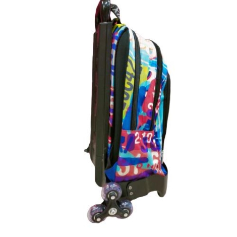ZAINO TROLLEY SCUOLA STACCABILE FLASH COMIX MAD PLATE