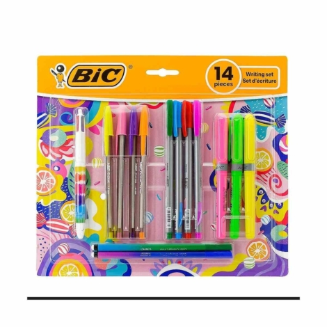 BIC - BLISTER MIXED PACK COLORFUL , 14 PEZZI