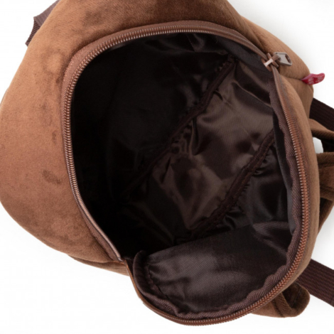 TOMMY BEAR REVERSIBILE ZAINO CON PELUCHE 26cm - PERLETTI