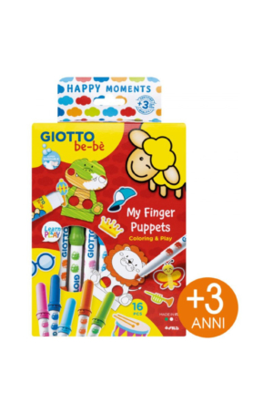 MY FINGER PUPPETS COLORING & PLAY GIOTTO BE-BE'
