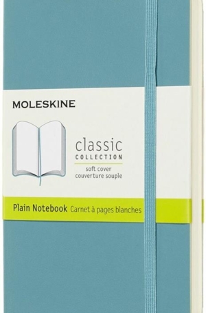 MOLESKINE PLAIN NOTEBOOK PAGINE BIANCHE - AZZURRO