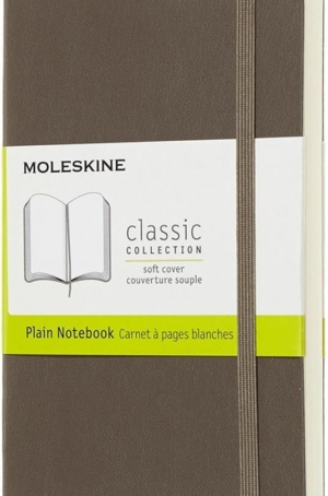 MOLESKINE POCKET PLAIN NOTEBOOK PAGINE BIANCHE - MARRONE