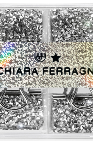 MOLLA FERMACARTE DOUBLE CLIPS CON STRASS CHIARA FERRAGN 4 PEZZI