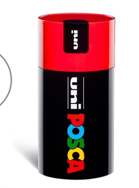 PENNARELLO OSAMA UNI POSCA GIFT BOX 18 PEZZI - TAPPO ROSSO