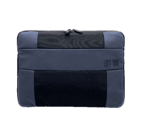 PORTACOMPUTER  15.6" SLEEVE SHUTTLE CITY TIME - BLU
