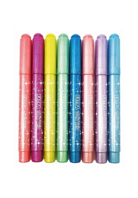 MARKER PENS MITAMA JUMBO EXTRA GLITTER - 8 COLORI