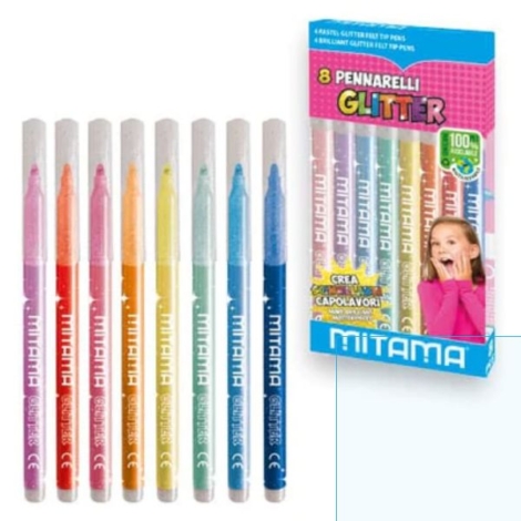 MITAMA - PENNARELLI PUNTA GLITTER PUNTA MEDIA 3 MM