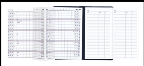 AGENDA 2024 MENSILE A SOFFIETTO 7X13,5 cm