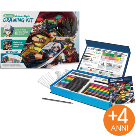 DRAWING KIT IMPARA A DISEGNARE I TUOI MANGA CRAYOLA