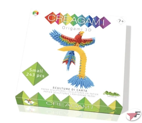 CREAGAMI ORIGAMI 3D PAPPAGALLO - 249 PEZZI