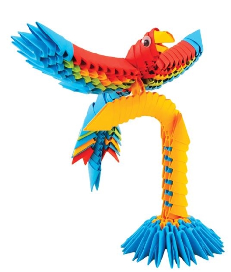 CREAGAMI ORIGAMI 3D PAPPAGALLO - 249 PEZZI