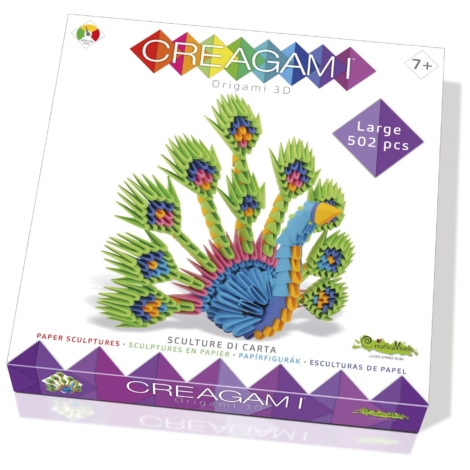 CREAGAMI ORIGAMI 3D PAVONE -502 PEZZI