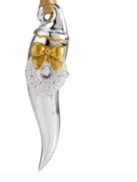 CORNINO NATALIZIO PORTAFORTUNA - FIOCCO ORO