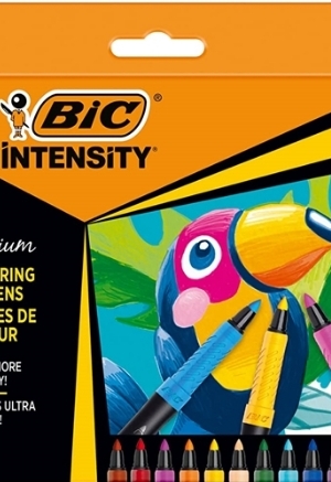 BIC INTENSITY PREMIUM PENNARELLI CON GRIP - CONF.12 PEZZI COLORI ASSORTITI