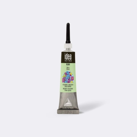 IDEA VETRO COLORI A RILIEVO -530 NERO