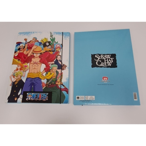 CARTELLINA CON ELASTICO A TRE LEMBI ONE PIECE