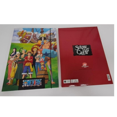 CARTELLINA CON ELASTICO A TRE LEMBI ONE PIECE