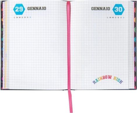 DIARIO SCUOLA RAINBOW HIGH STANDARD 12 MESI