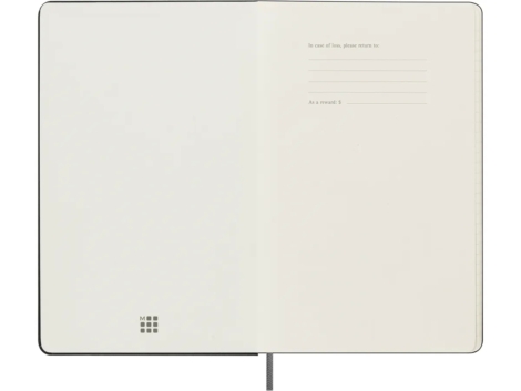 AGENDA 18 MESI  7g LARGE HARD 2024-2025 NERO | MOLESKINE