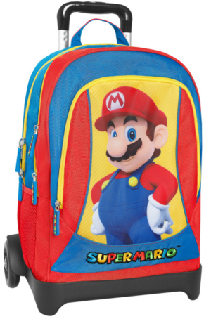 ZAINO TROLLEY SCUOLA STACCABILE - SUPERMARIO