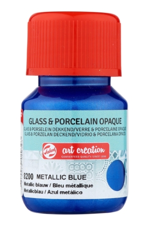 VETRO E PORCELLANA OPACO  BOTTIGLIETTA  30ML  - 8200 METALLIC  BLUE