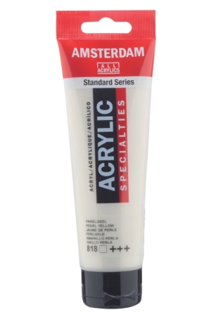 ACRILICO AMSTERDAM COLORI SPECIALI  120ML  818 - GIALLO PERLA