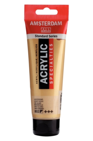ACRILICO AMSTERDAM COLORI SPECIALI  120ML  802 - ORO CHIARO
