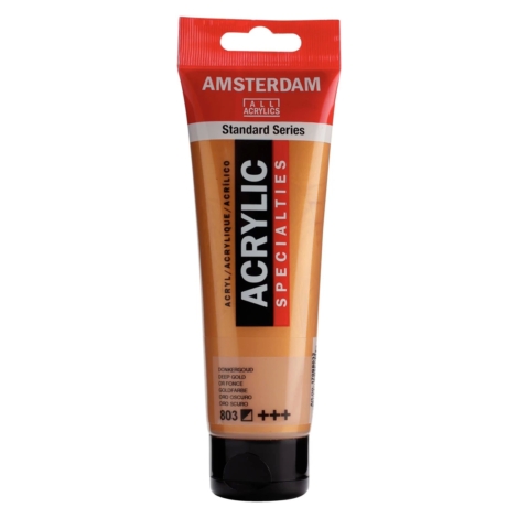 ACRILICO AMSTERDAM COLORI SPECIALI  120ML  803 - ORO SCURO