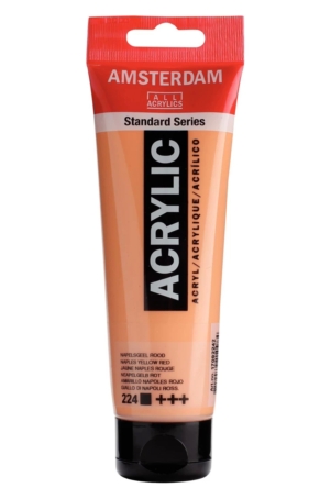 ACRILICO AMSTERDAM STANDARD 120ML 224 - GIAL. NAP. ROSSO