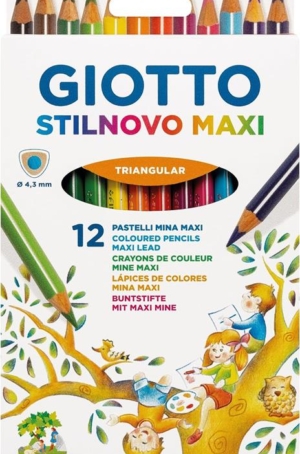 PASTELLO GIOTTO STILNOVO MAXI 12PZ.