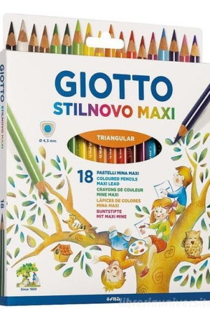 PASTELLI GIOTTO STILNOVO MAXI 18PZ.