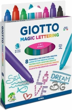 GIOTTO MAGIC LETTERING 8 PENNARELLI PER SCRITTURA CREATIVA
